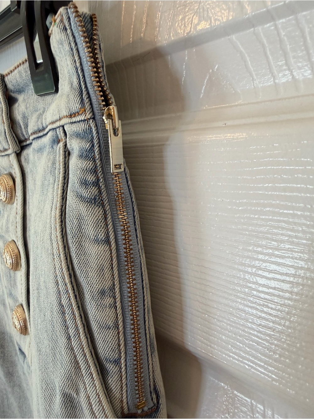 Generation Love Light Blue Denim Button-Front High-Rise Shorts - Picture 2 of 4